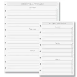 2026 Circa Sunday Start Weekly Agenda, Horizontal
