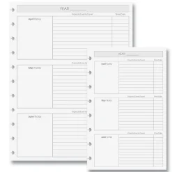 2026 Circa Sunday Start Weekly Agenda Refill, Vertical
