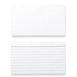 100 Horizontal Ruled 3 x 5 Cards