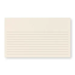 100 Personalized 3 x 5 Cards, Horizontal Ruled