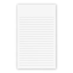 100 Personalized 3 x 5 Cards, Vertical Ruled