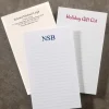 500 Personalized 3 x 5 Cards, Vertical Ruled