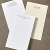 500 Personalized 3 x 5 Cards, Vertical Dot Grid