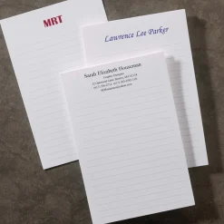 250 Personalized 4 x 6 Cards, Vertical Ruled