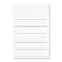 250 Personalized 4 x 6 Cards, Vertical Ruled