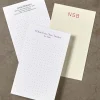 250 Personalized 3 x 5 Cards, Vertical Dot Grid