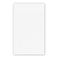 250 Personalized 3 x 5 Cards, Vertical Dot Grid