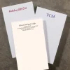 100 Personalized 3 x 5 Cards, Vertical Plain