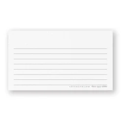 250 Personalized Wallet Cards, Horizontal Ruled