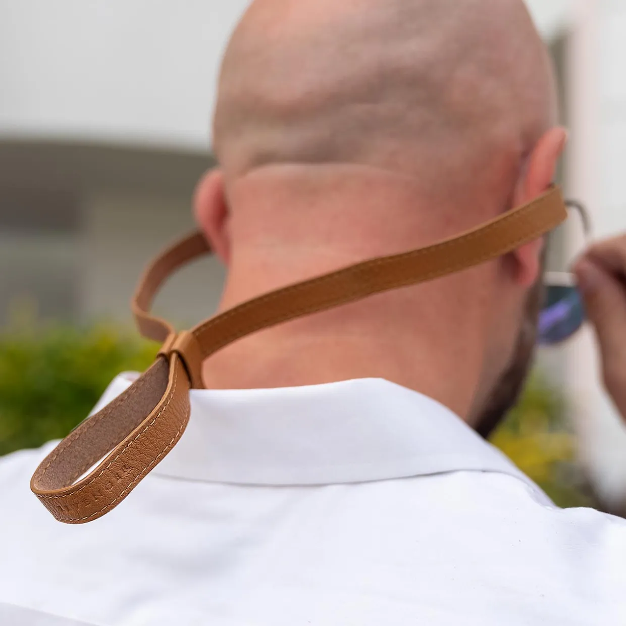 Adjustable Leather Eyeglass Strap