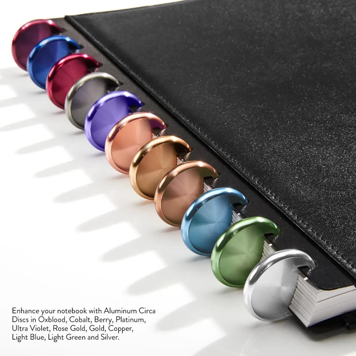 Aluminum Circa Notebook Discs (set of 11)