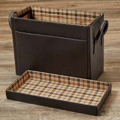 Bomber Jacket Desk File Holder with Lid