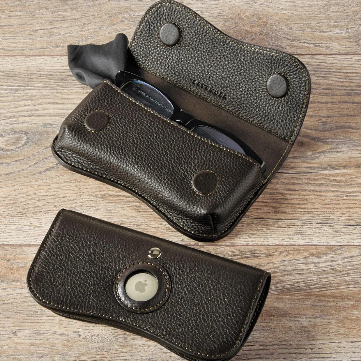 Bomber Jacket Smart Tag Eyeglass Case