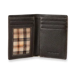 Bomber Jacket Vertical Bi-Fold Wallet