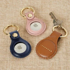 Carrie Leather Smart Tag Key Fob
