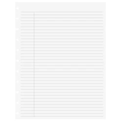 Circa College Ruled without Title Box Discbound Refill (100 sheets)