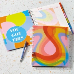 Circa Colorfull Weekly/Monthly Undated Agenda Notebook