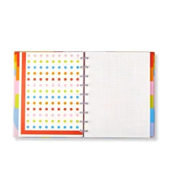 Circa Colorfull Weekly/Monthly Undated Agenda Notebook