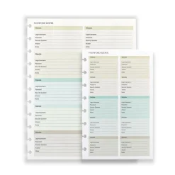 Circa Password Keeper Discbound Refill (25 sheets)