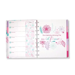 Circa Secret Garden Weekly/Monthly Undated Agenda Notebook