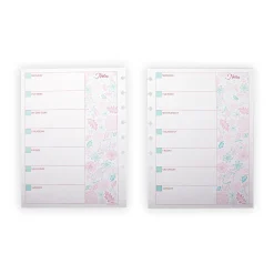 Circa Secret Garden Weekly/Monthly Undated Agenda Refill (40 sheets)