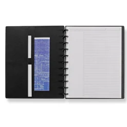 Circa Smooth Sliver Discbound Notebook with Pockets
