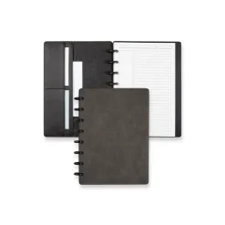 Circa Smooth Sliver Discbound Notebook with Pockets