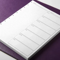 Circa Start-Anytime Weekly Scheduler Discbound Refill (100 sheets)