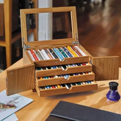 Collector's Lock & Key Inlay Pen Case