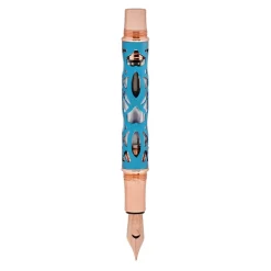 Conklin Endura Deco Crest Demo Blue Fountain Pen
