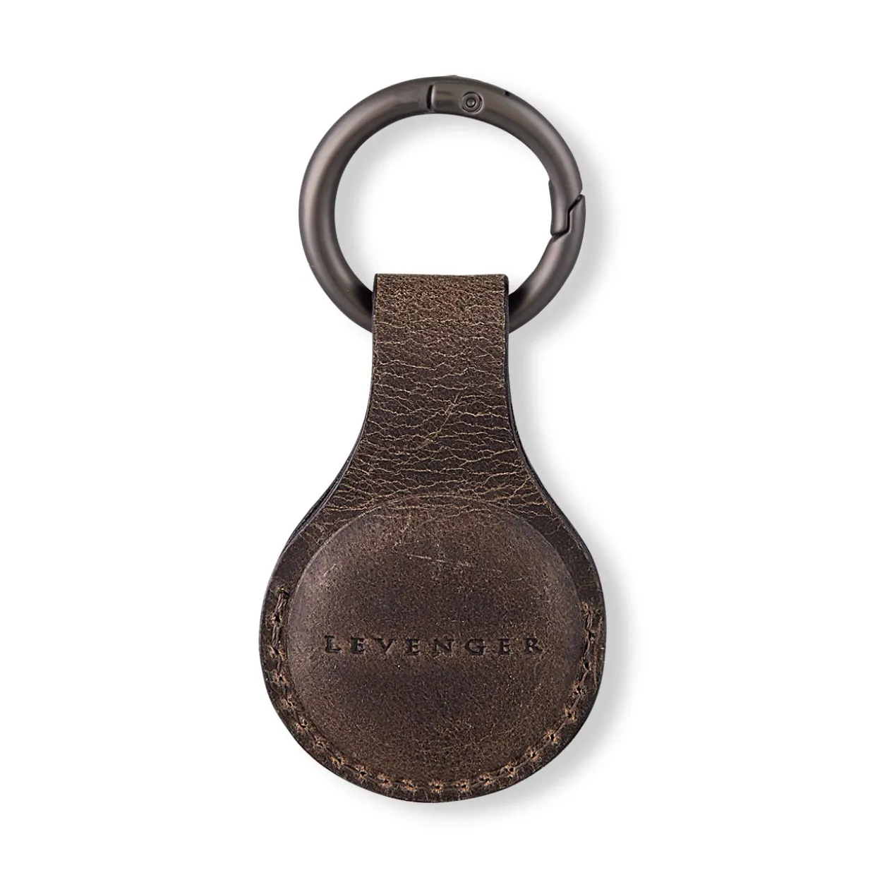 Dakota Leather Smart Tag Keychain