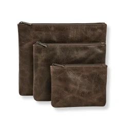 Dakota Leather Tech Pouches (set of 3)