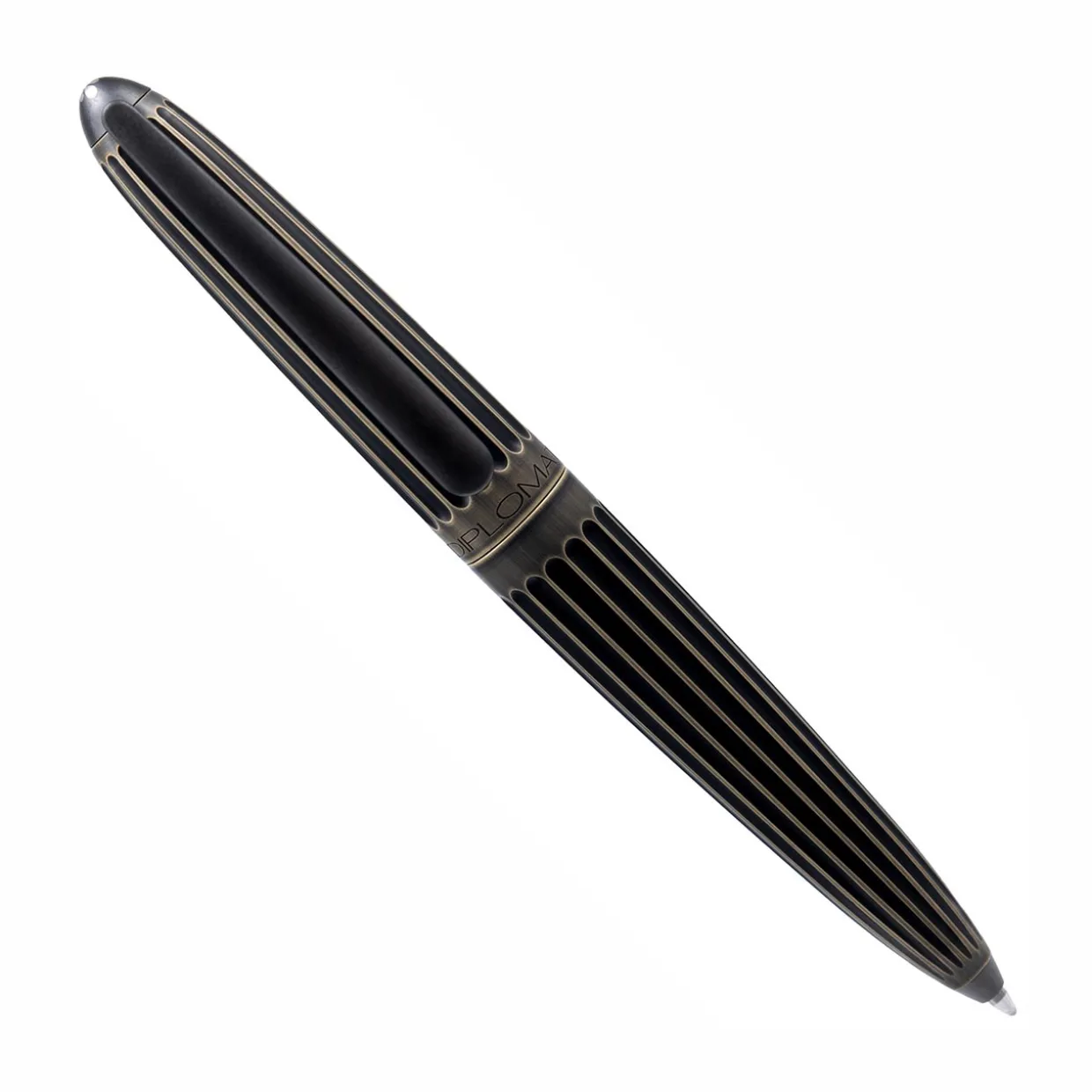 Diplomat Aero Stripes Oxyd Brass Pen