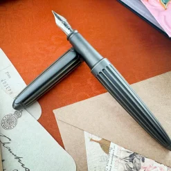Diplomat Aero Stripes Oxyd Brass Fountain Pen