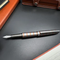 Diplomat Elox Grey Ring Fountain Pen