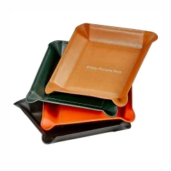 Empty Pockets Here Leather Valet