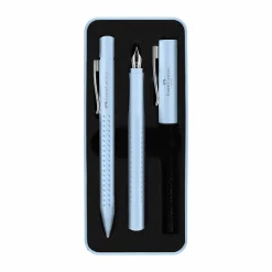 Faber-Castell Sky Blue Grip Pen Gift Set