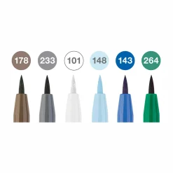 Faber-Castell Winterlude Pitt Artist Brush Pens (set of 6)