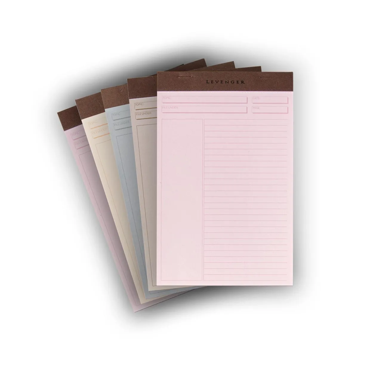 Freeleaf Modern Multicolor Annotation Ruled Pads (set of 5)