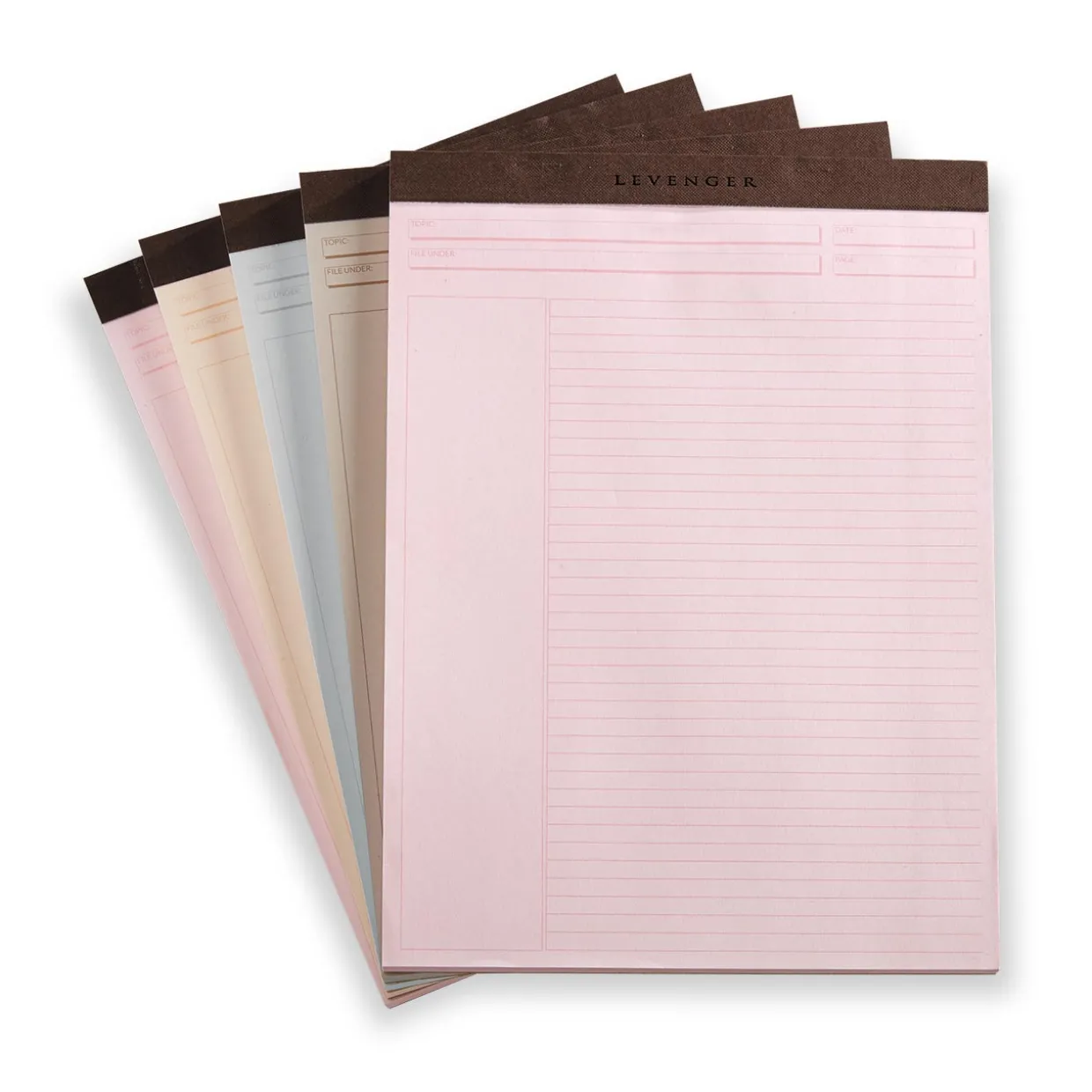 Freeleaf Modern Multicolor Annotation Ruled Pads (set of 5)