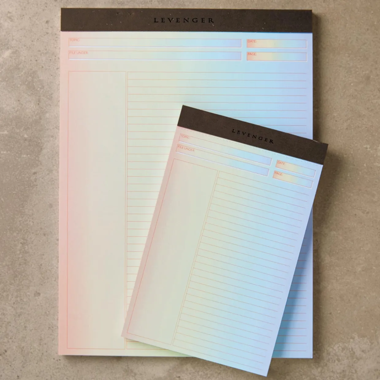 Freeleaf Vibrant Color Gradient Annotation Ruled Pads (set of 2)