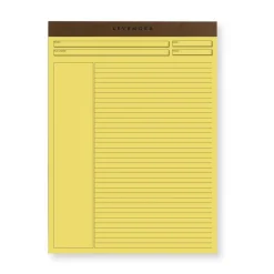 Freeleaf Yellow Annotation Ruled Pads (set of 5)