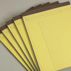 Freeleaf Yellow Annotation Ruled Pads (set of 5)