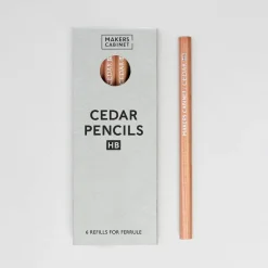 Makers Cabinet Cedar Pencils (set of 6)
