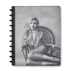 Marilyn Monroe Wicker Chair Circa Discbound Notebook