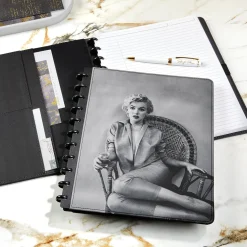 Marilyn Monroe Wicker Chair Circa Discbound Notebook