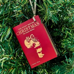 Mini Leather Ornaments: Merry Christmas