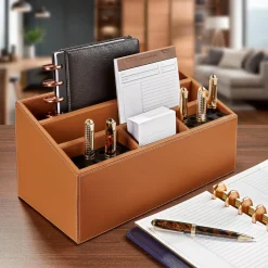 Morgan Leather Desk Unifier