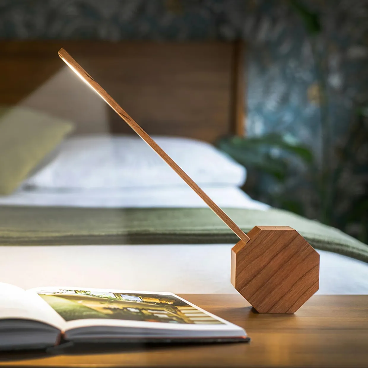 Octagon One Plus Portable Desk Light and Alarm Clock