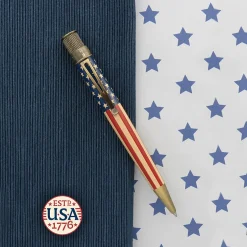 Retro 51 Tornado Vintage Metalsmith Tribute 250 Flag Rollerball Pen